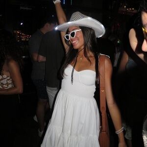 STAUD Mini Landry Dress White